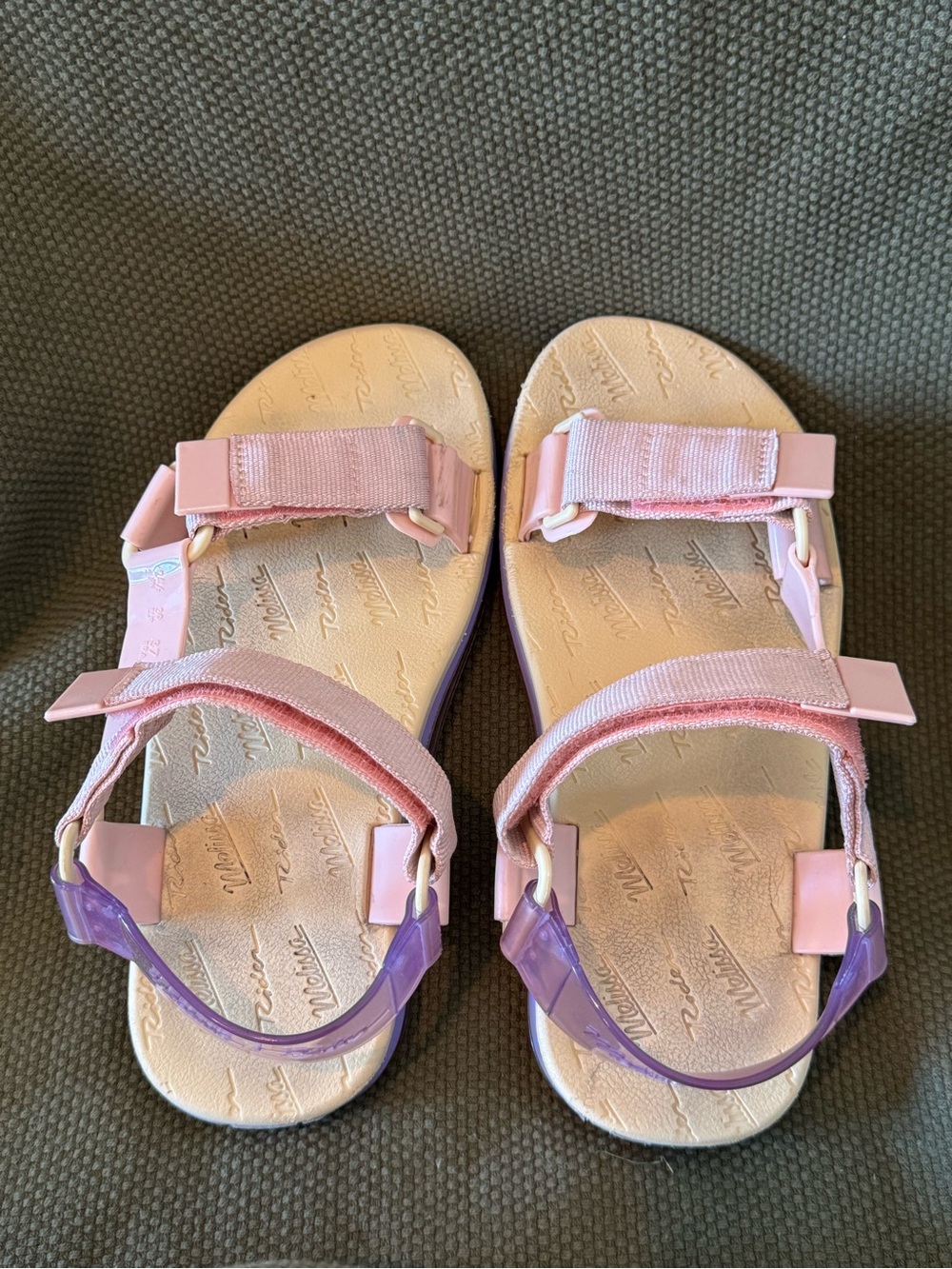 Melissa Women's Papete + Rider sandals Pink Purple